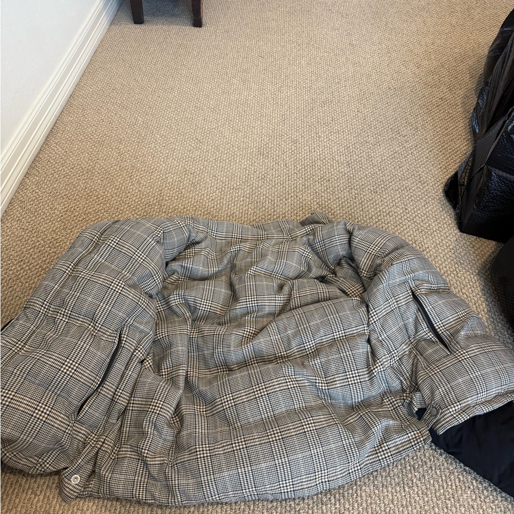 All Saints Black and Brown Plaid Jacket - Picture 2 of 4
